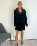 Velvet Blazer Dress