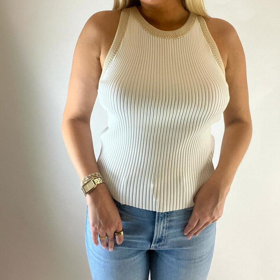 Candace Ribbed Sweater Tank