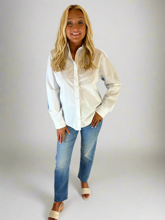 The Contrast Back Boyfriend Shirt