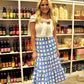 Printed Midi Skirt