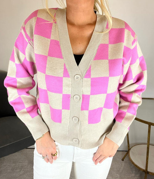 Echinacea Colorblock Cardigan