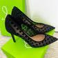 Hazel Polka Dot Mesh Pump