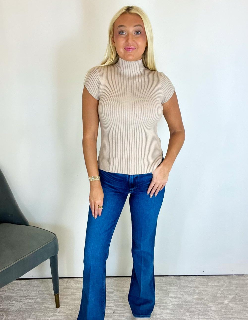 Elaine Ribbed Top