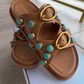 Enamel Sandal