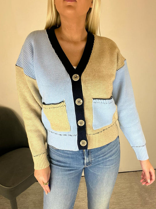 Casey Colorblock Cardigan