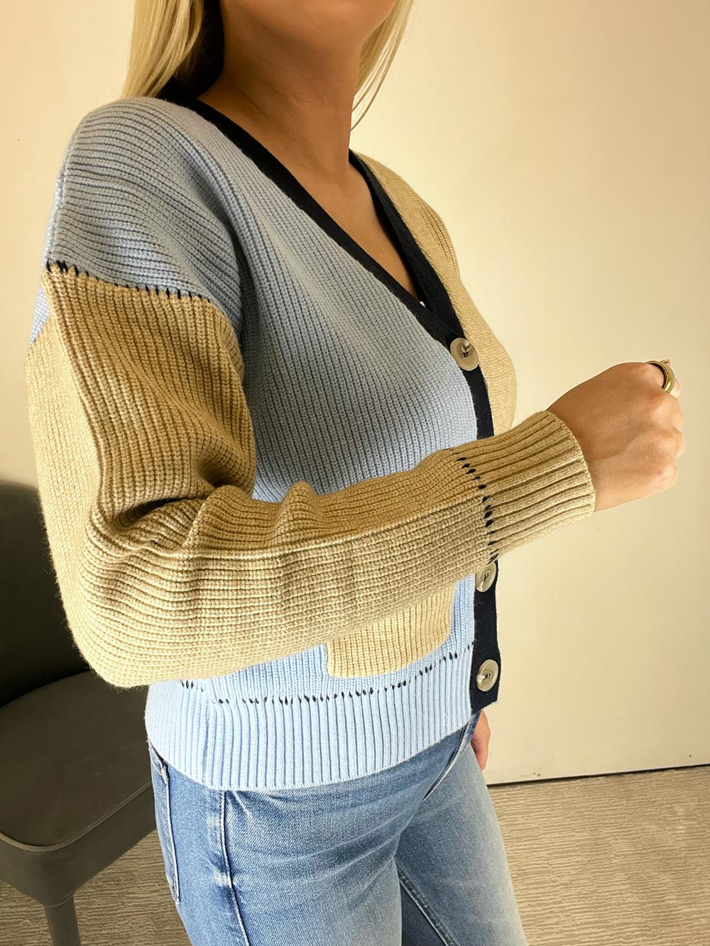 Casey Colorblock Cardigan