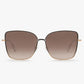 Dolly Matte Black Fade 24K Mirrored Sunglasses