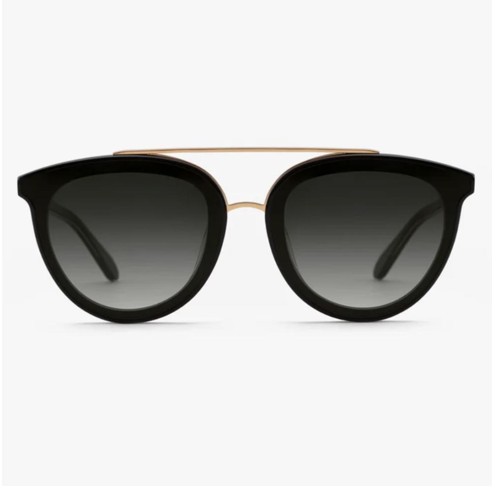 Clio Nylon Black + Shadow 24k Sunglasses