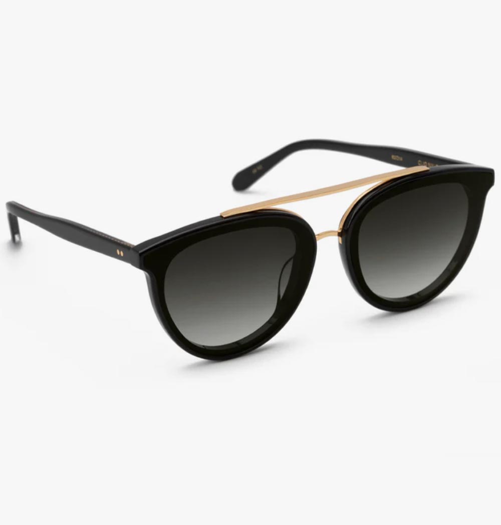 Clio Nylon Black + Shadow 24k Sunglasses