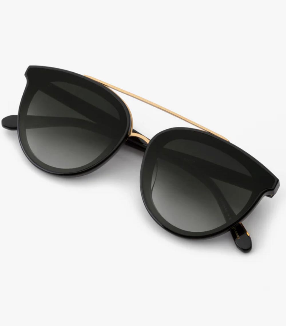 Clio Nylon Black + Shadow 24k Sunglasses