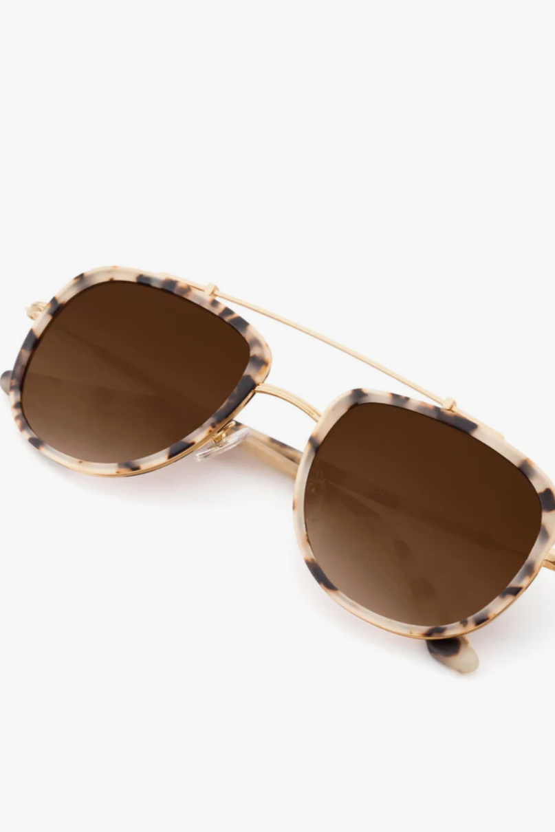 Breton Matte Oyster 24K Sunglasses