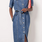 Alma Denim Midi Dress