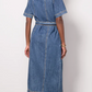 Alma Denim Midi Dress