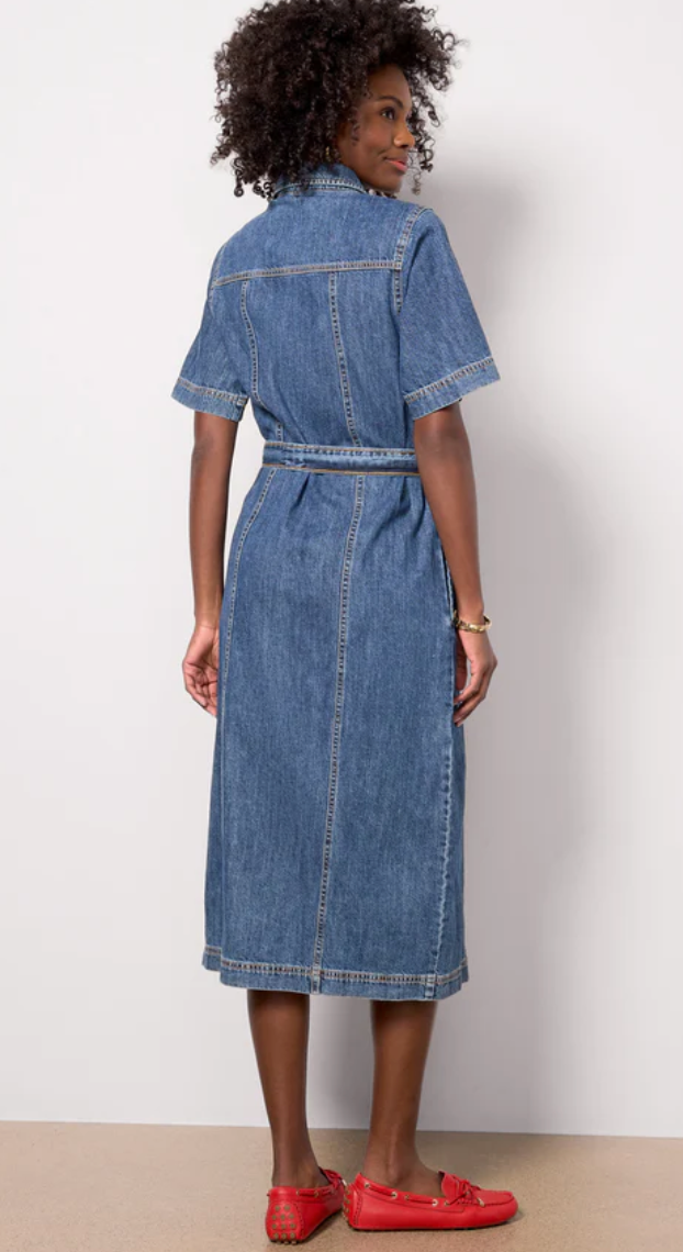 Alma Denim Midi Dress