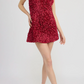 3D Floral Fitted Shift Dress