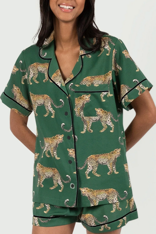 Cheeta Pajama Short Set