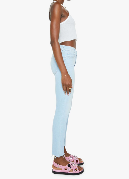 The Mid Rise Dazzler Crop Fray