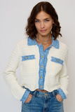 Rose Scallop Edge Sweater