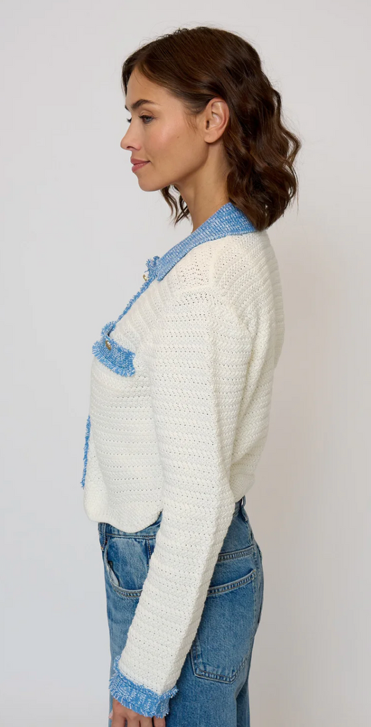 Rose Scallop Edge Sweater