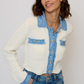 Rose Scallop Edge Sweater