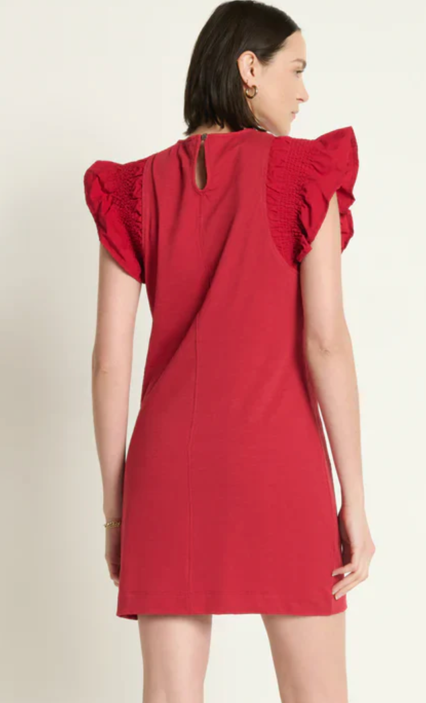 Ellis Ruffle Sleeve Dress