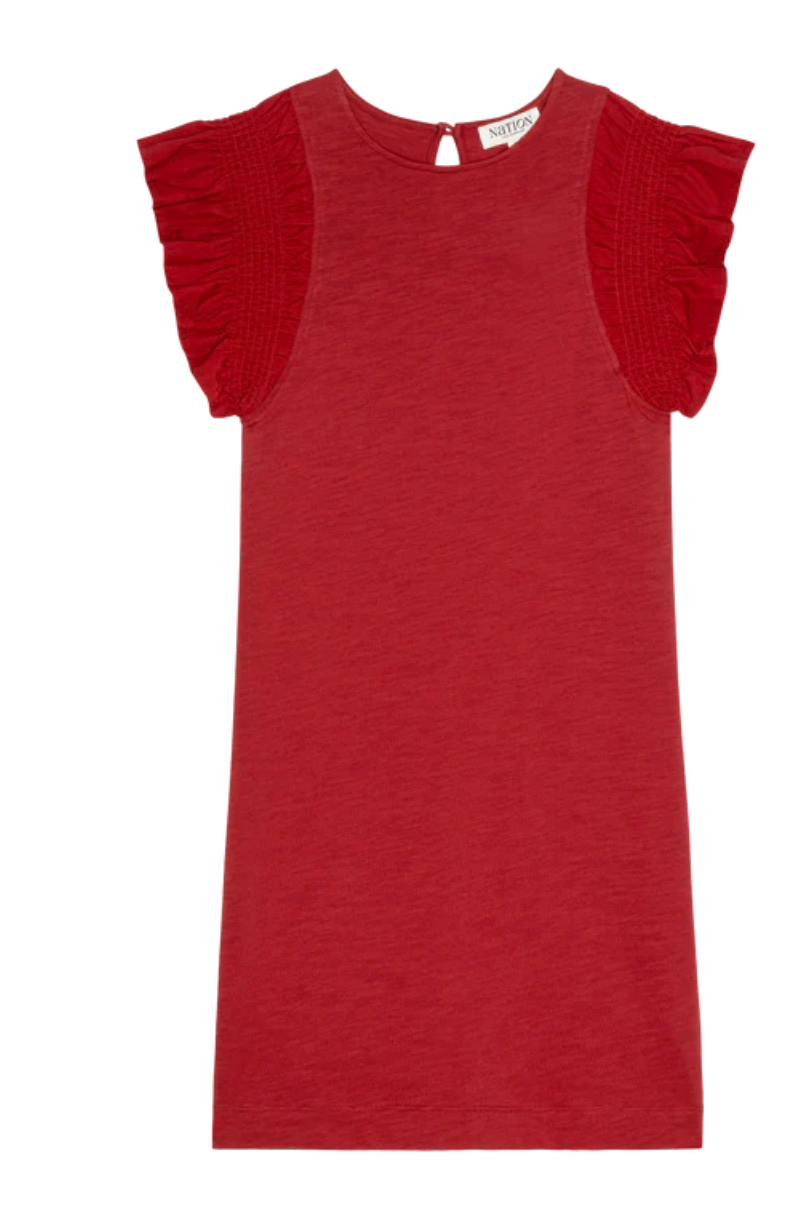 Ellis Ruffle Sleeve Dress