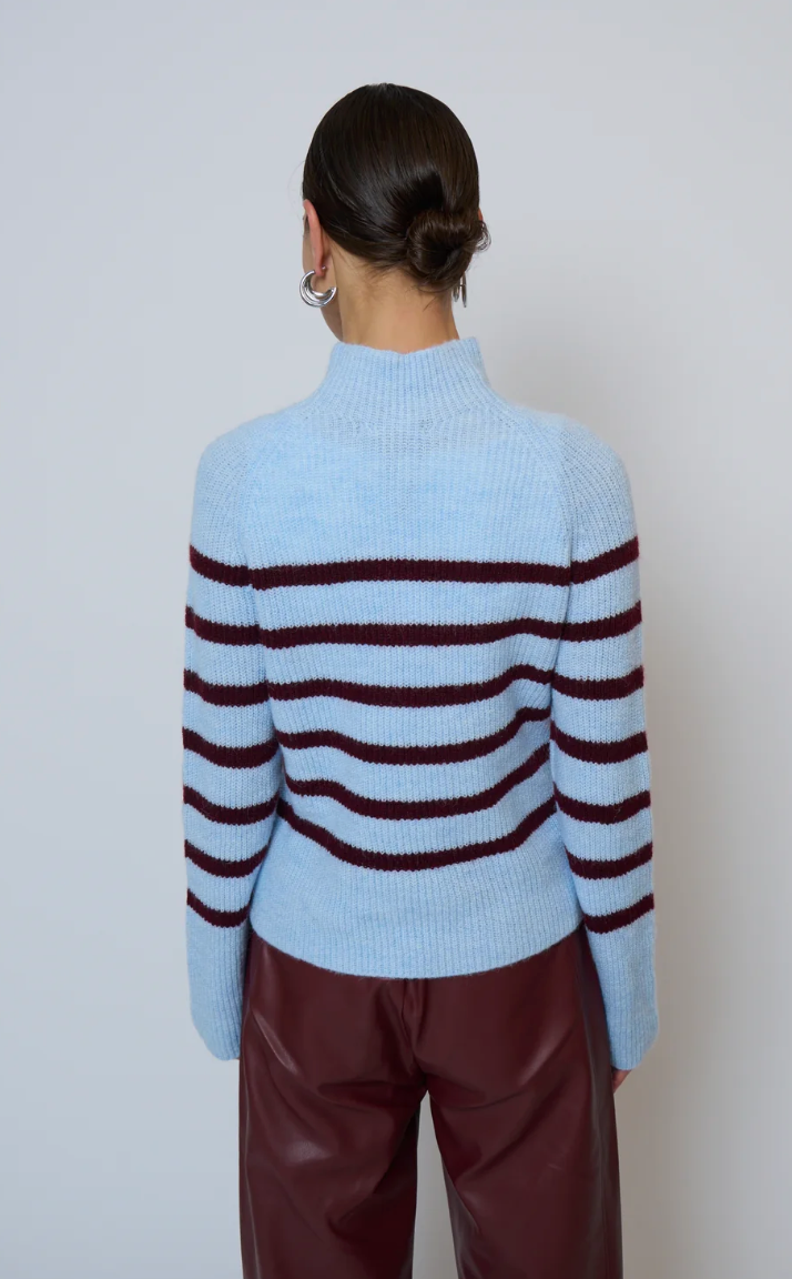 Marley Striped Funnel Neck