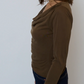 Roman Draped LS Top