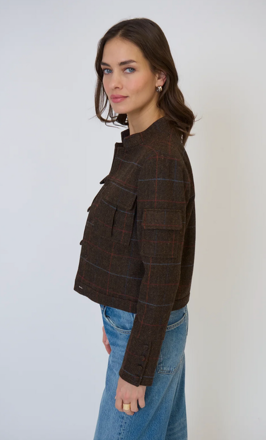 Eden Plaid Military Jacket