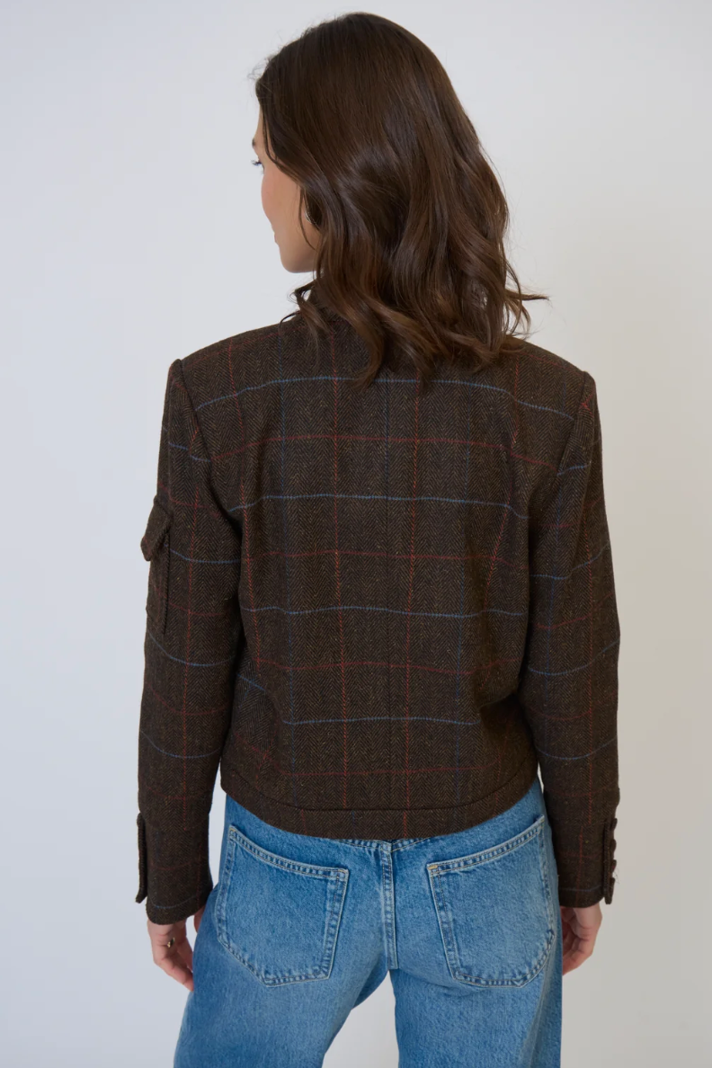 Eden Plaid Military Jacket