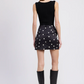 Ruched Bow Mini Skirt