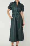 Laurie Faux Leather Dress