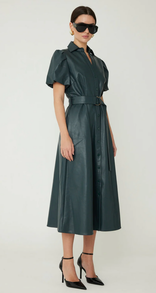 Laurie Faux Leather Dress