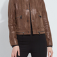 Porter Foil Vegan Suede Moto