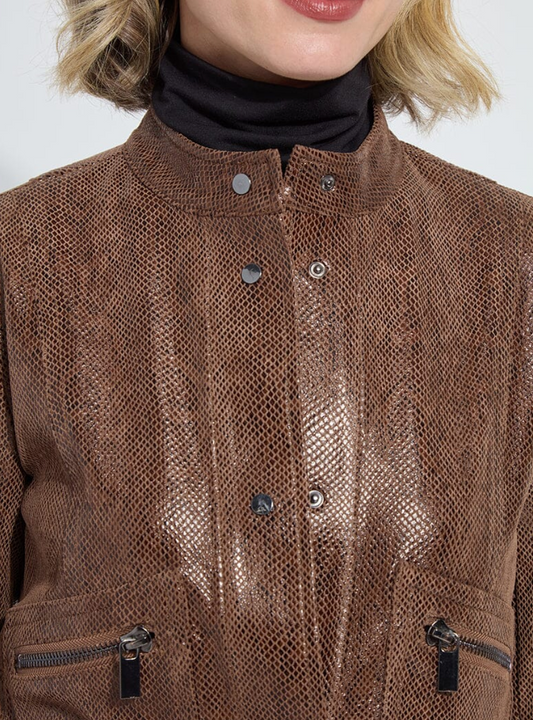 Porter Foil Vegan Suede Moto