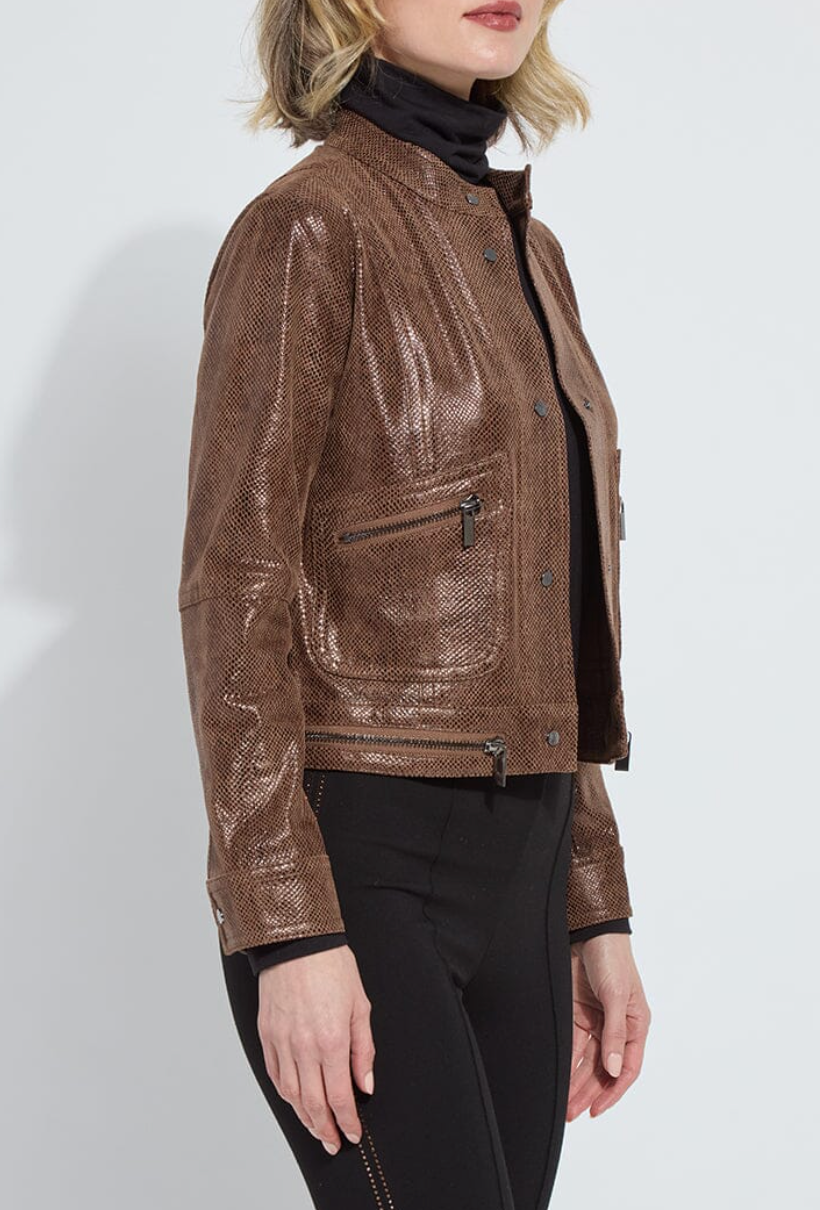 Porter Foil Vegan Suede Moto