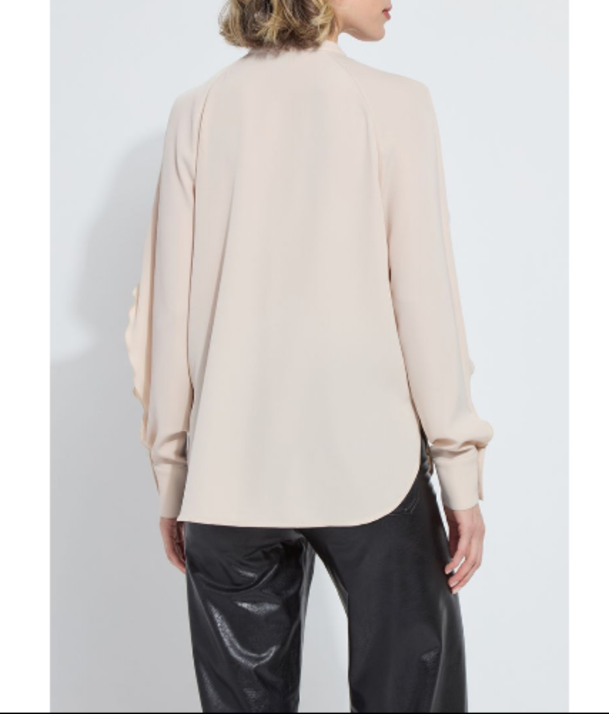 Isadora Raglan Ruffle Sleeve Blouse