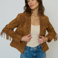 Atlas Genuine Suede Fringe Blazer
