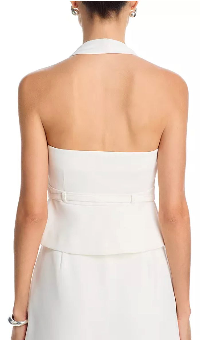 Harry Suiting Belted Halter Top