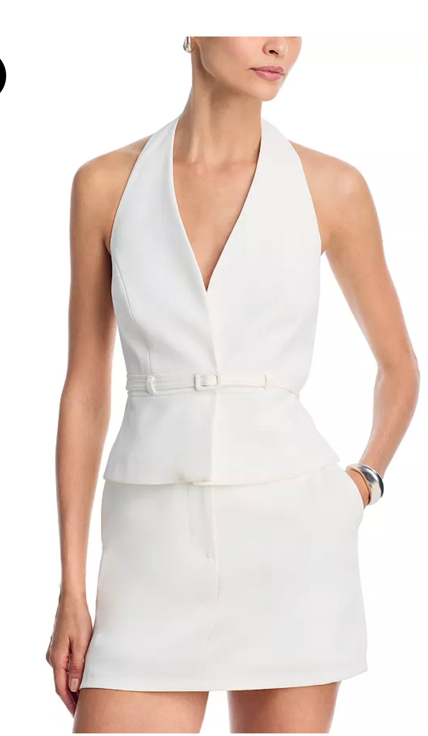 Harry Suiting Belted Halter Top