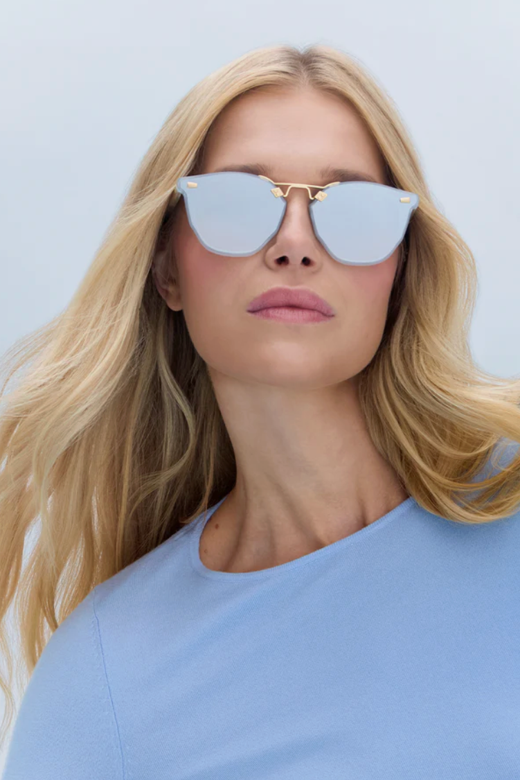 Beau Nylon Powder Blue 18K Mirrored