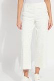 Audrey Pearled Embellished Crop Denim