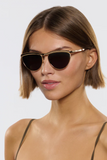 Heidi 18K Chroma + Havana Sunglasses