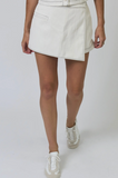 Chelsea Asymmetrical Vegan Mini Skort