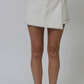 Chelsea Asymmetrical Vegan Mini Skort