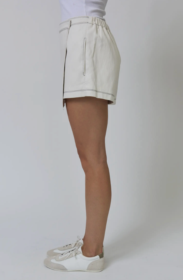Chelsea Asymmetrical Vegan Mini Skort
