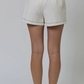 Chelsea Asymmetrical Vegan Mini Skort