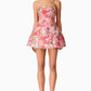 Floralie Strapless Mini Dress