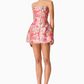 Floralie Strapless Mini Dress