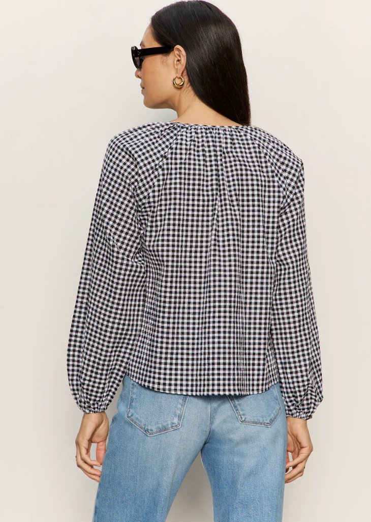 Perfect Gingham Button Blouse